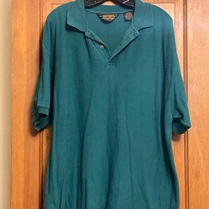 Vintage Eddie Bauer Teal Polo, Size XL